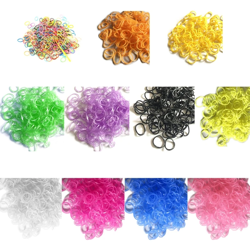 

600 шт., Набор для творчества, резиновые ленты, Аксессуары для раннего развития