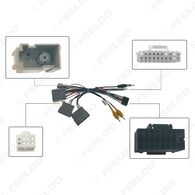 Автомобильный аудио 16-контактный DVD-плеер FEELDO адаптер питания с коробкой Canbus для