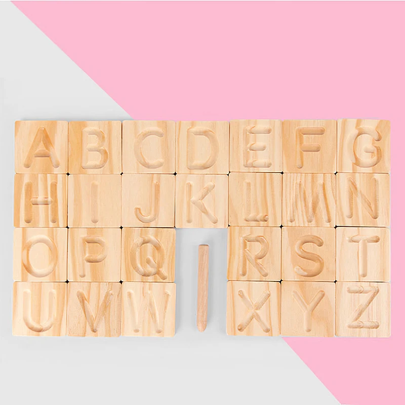 

Education Letter Graphics Double-Sided Groove Board Educational Toys Letter Graphics Track Copy Learning Writing Board