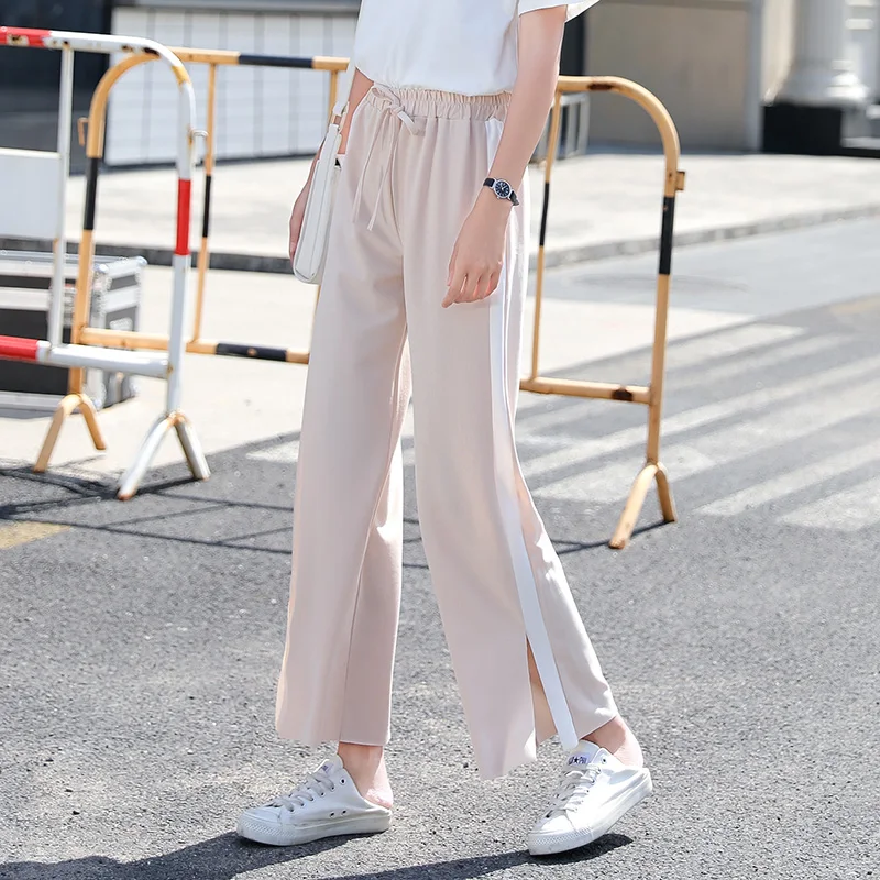 

Trousers Women Korean Style Summer New Fashion 2020 Breathable Womens Pants Ankle-length Harajuku Students Casual Loose Slim