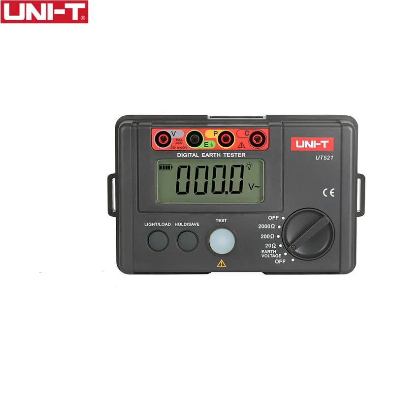 

UNI-T UT521 Grounding Resistance Tester Low Voltage Display Data Storage Over Range Display LCD Backlight