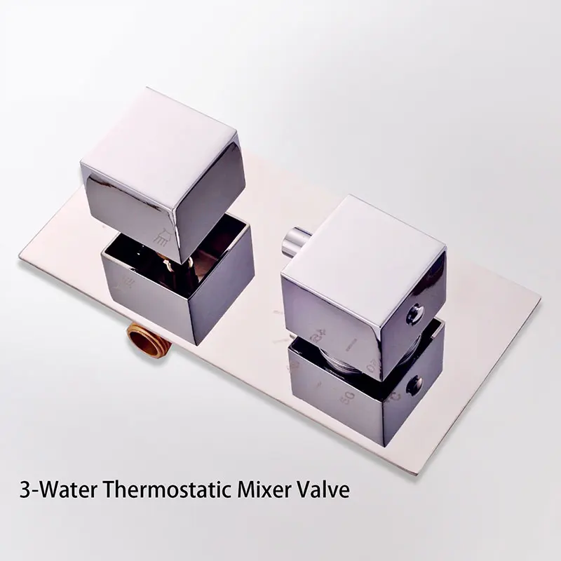 Хромированная отделка оптовая и розничная продажа термостатический смеситель с