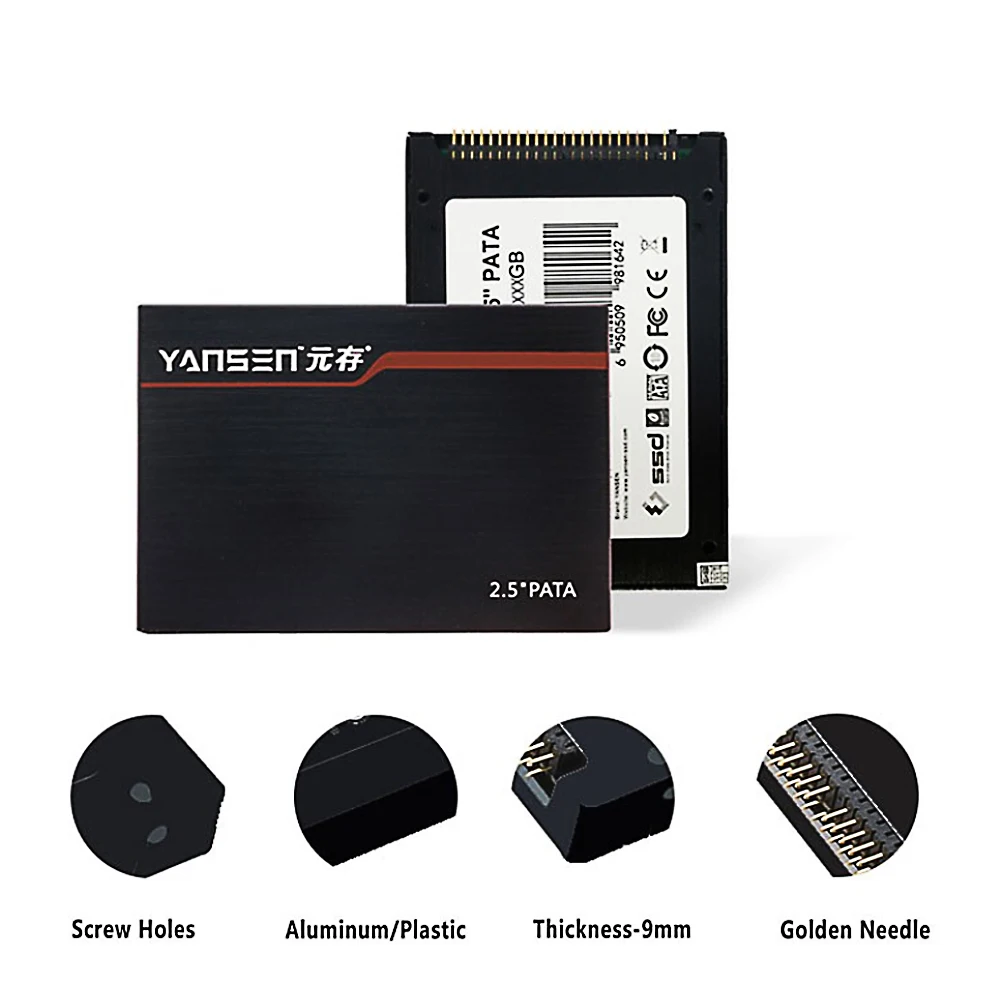 SSD 32 Гб 2 5 дюйма PATA 128 256 ГБ 44PIN IDE 8 16 HD Schijf диск 64 HDD Harde Schijven Disk|Внутренние