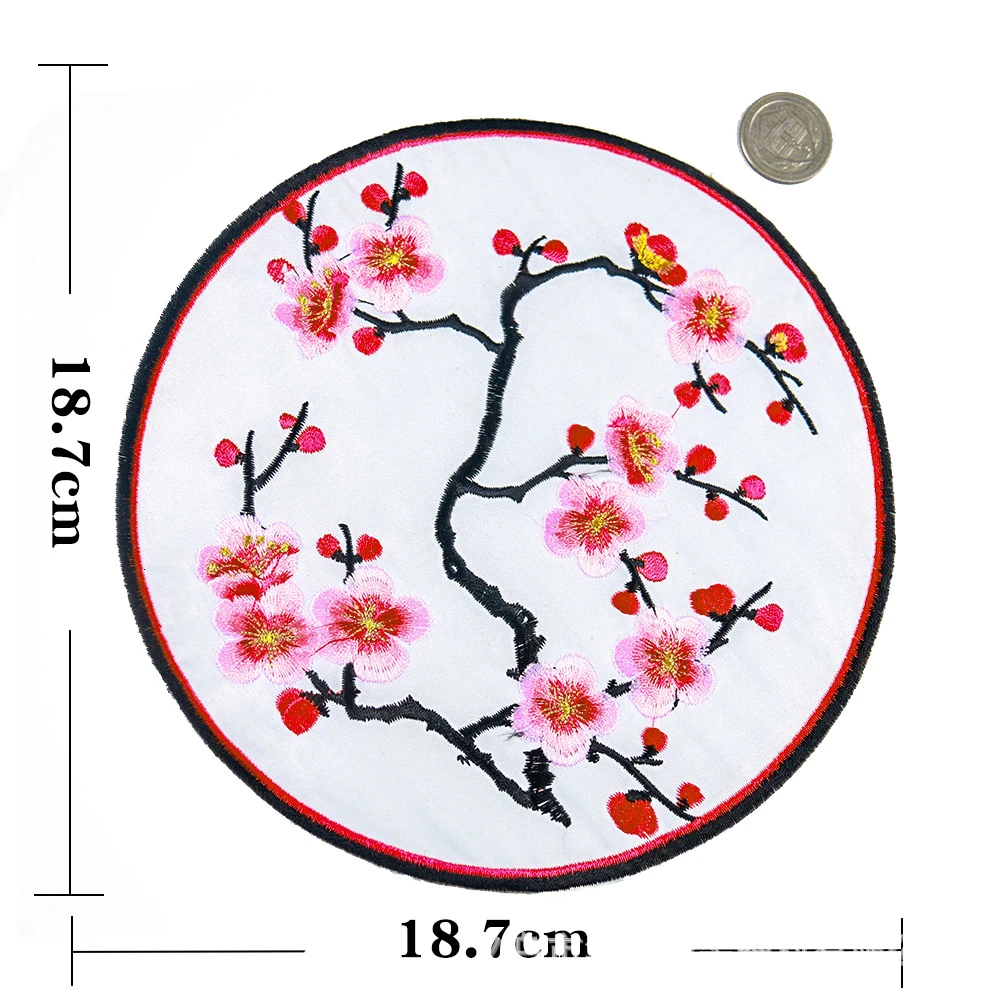 Вышитые нашивки с большим цветком сливы тканевые занавески для диванов окон на