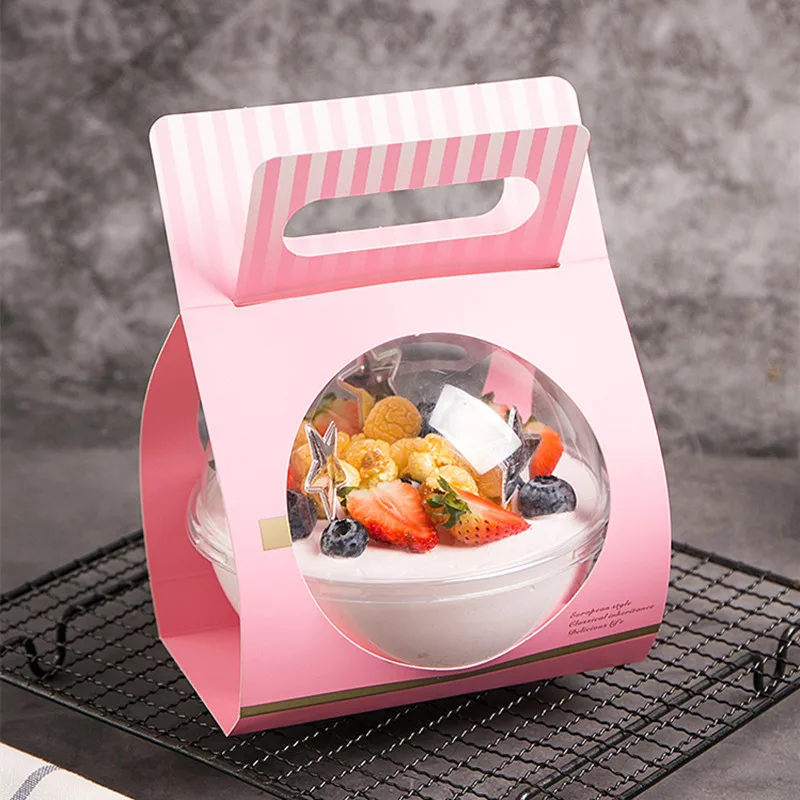 25 шт. высококачественный портативный прозрачный креативный торт десертная чашка