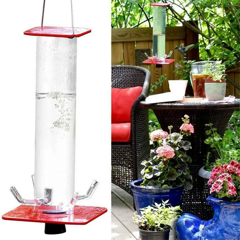 

Hummingbird Feeder Unique Design Feeding System With Bright Transparent Tube