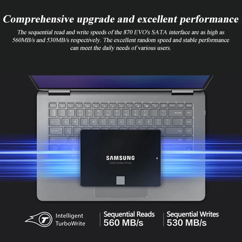 Внутренний твердотельный диск SAMSUNG SSD 870 EVO 250 ГБ 500 жесткий SATA 2 5 1 ТБ дюйма для