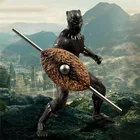 17 см Disney Мстители ПВХ Железный человек Человек-паук мезко муравей 6-дюймовая комментированная Черная пантера в коробке Фигурки игрушки для детей Подарки