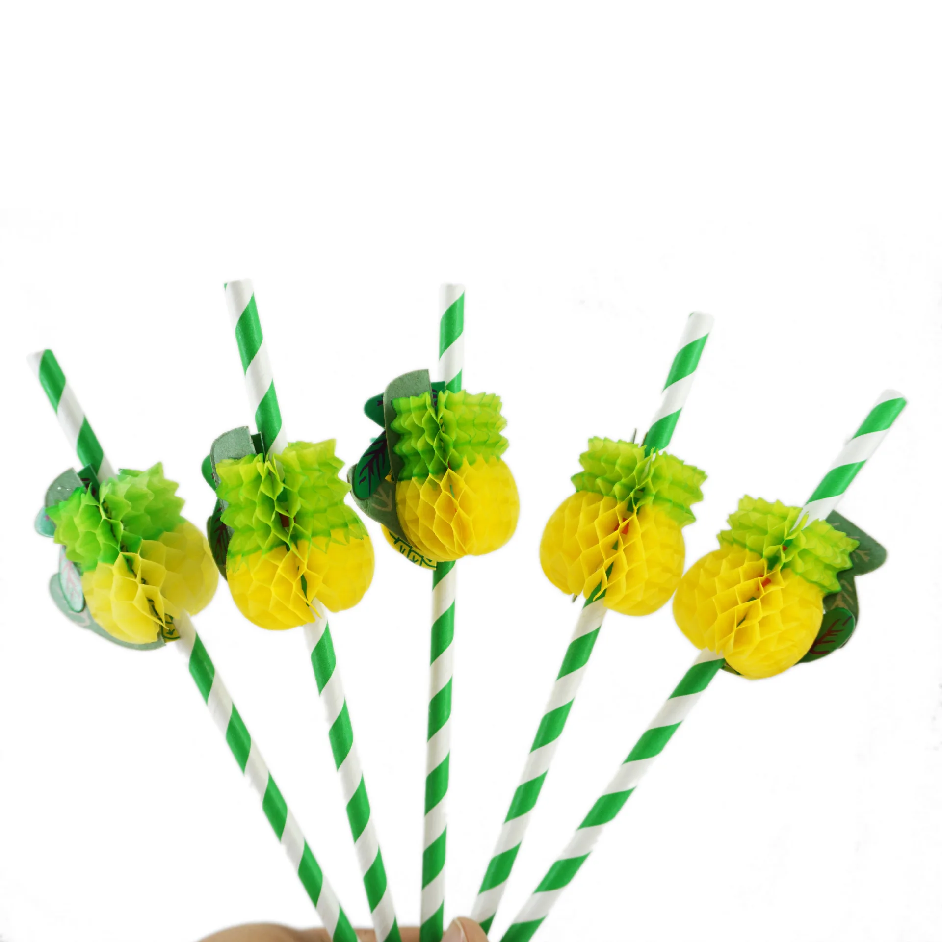

5pc Pineapple Disposable Straws Hawaii Pineapple Party Tropical Aloha Party Pineapple Wedding Birthday Party Jungle Safari Dec