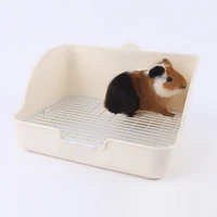 rabbit toilet pet large toilet spray proof bunny potty steel wire bottom mesh knob fixed chinchilla guinea pig cage accessories
