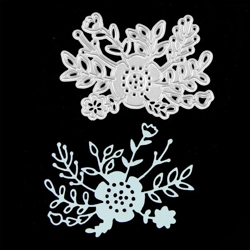 Цветущий цветок Вырубные формы для DIY скрапбукинга декоративное тиснение Stencial