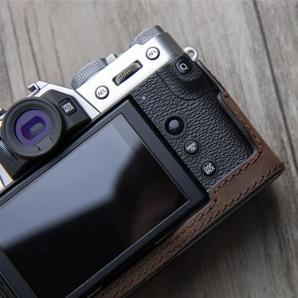 Чехол из натуральной кожи для камеры Fujifilm XT10 XT20 XT30 Винтажный чехол с надписью Half