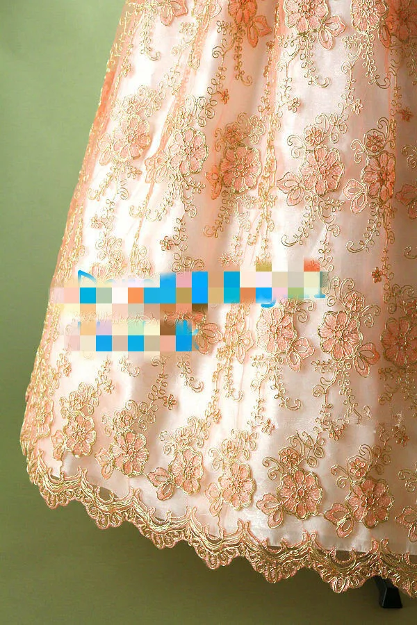 Женское современное платье ханбок на заказ корейское кружевное с высокой талией