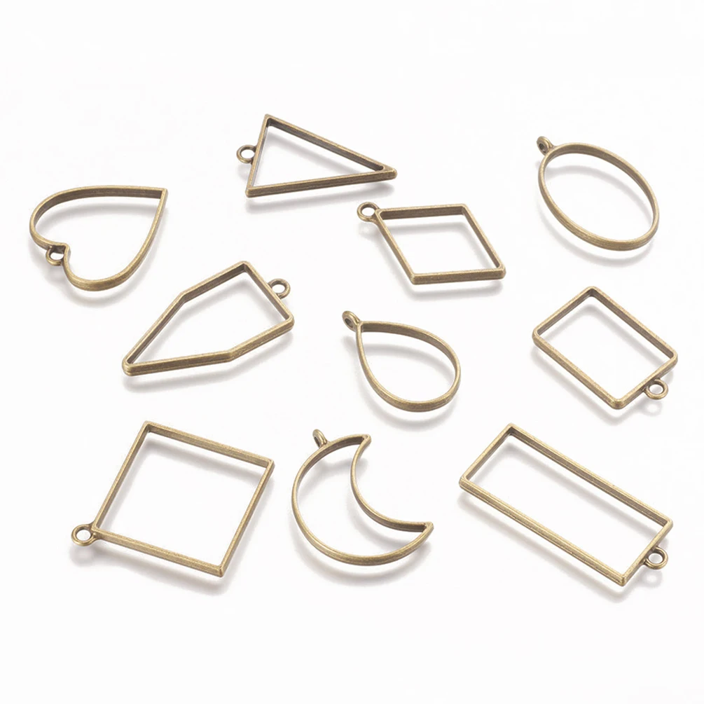 10 шт./компл. 3 Цвета УФ-отверждаемая эпоксидная смола металлическая рамка пустая