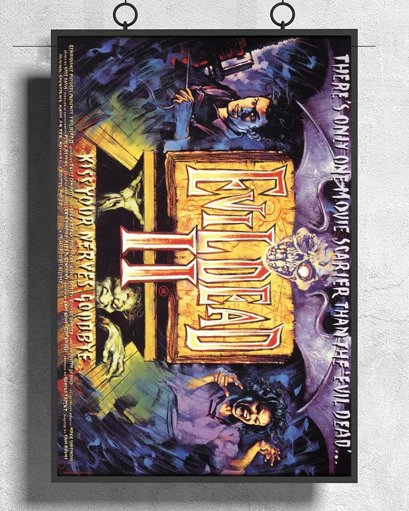 L038 злые мертвецы II 2 на рассвете фильм ужас (1987) плакат из шелковой ткани