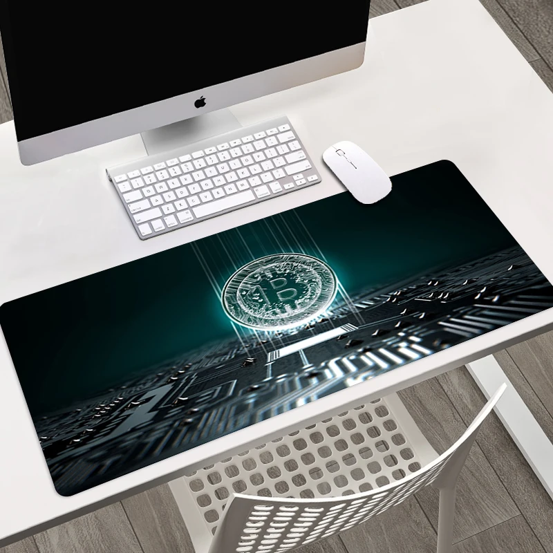 

Bitcoin Desk Pad Large Mouse Gamer Pads Cute Pc Gaming Keyboard Mat Complete Kawaii Accessories Mause Carpet Xxl Hot Computer