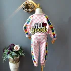 Костюм детский осенне-зимний из куртки и брюк в клетку