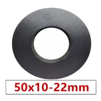 1 10pclot ring ferrite magnet 50x10 mm hole 22mm permanent magnet 50mm x 10mm black round speaker ceramic magnet 5010 50 22x10