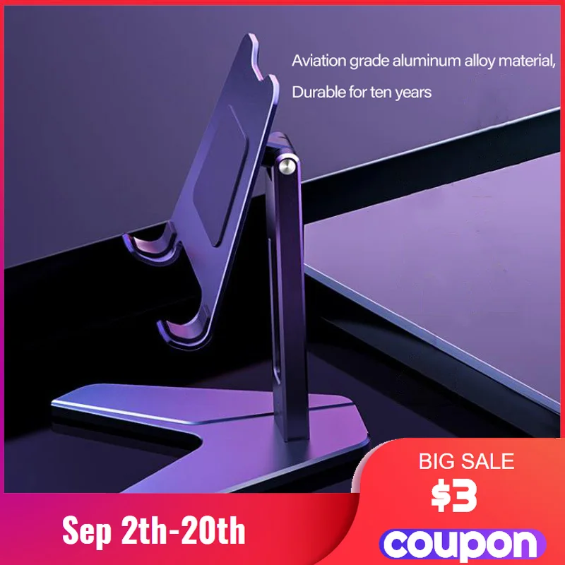 

Подставка для телефона и планшета ipaid, подставка для ноутбука, ленивый кронштейн, держатель из алюминиевого сплава для iPhone 11, Xiaomi mi 9, iPhone 7, 8, X,...