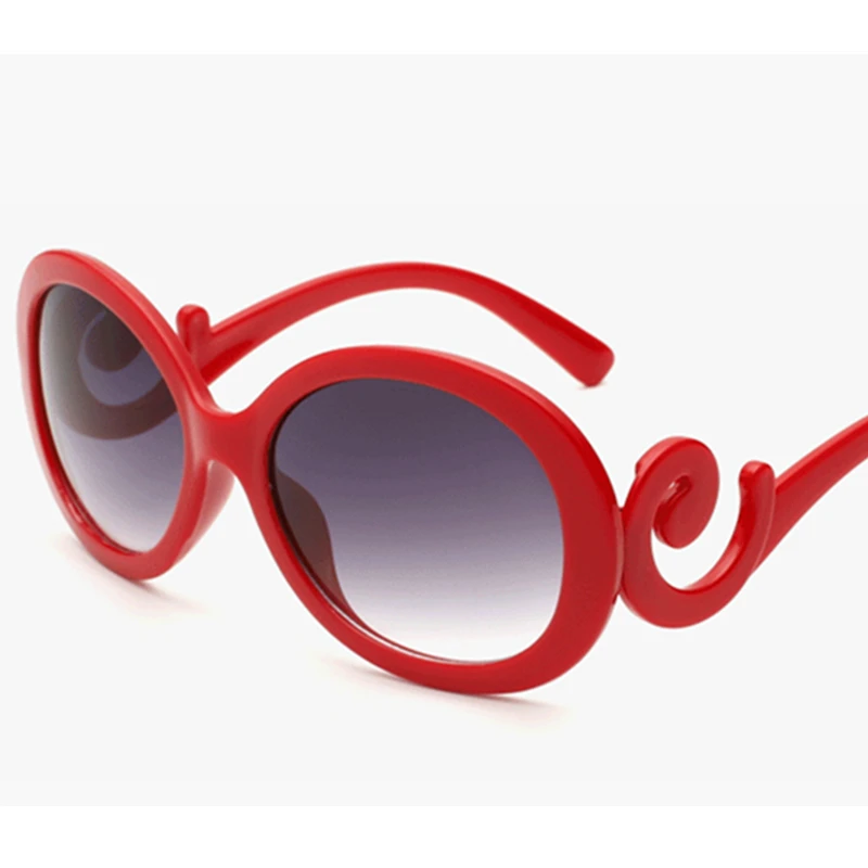 Роскошные круглый над Размеры d солнцезащитные очки Для женщин Винтаж большой