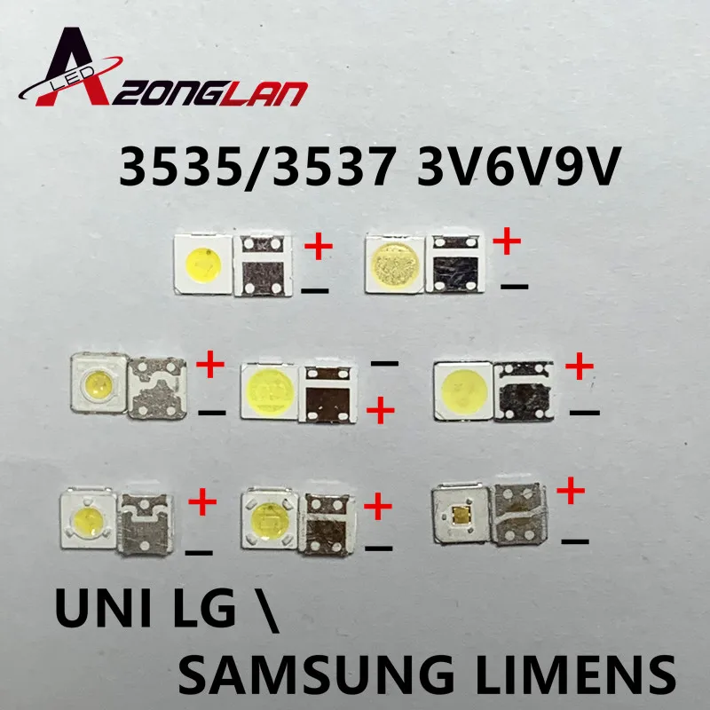 5 100 шт. светодиодные подсветки для LG UNI SAMSUNG 1 Вт 3 в 2 6 3535 4 Вт|Подвесные лампочки| |