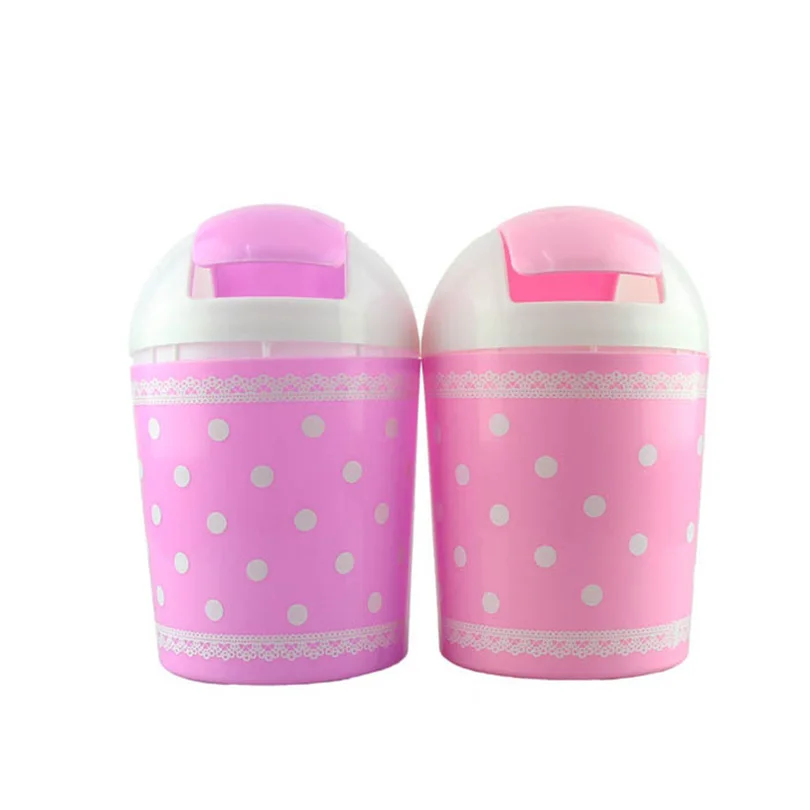 Маленький мини портативный милый мусорный бак мусорная корзина офисные