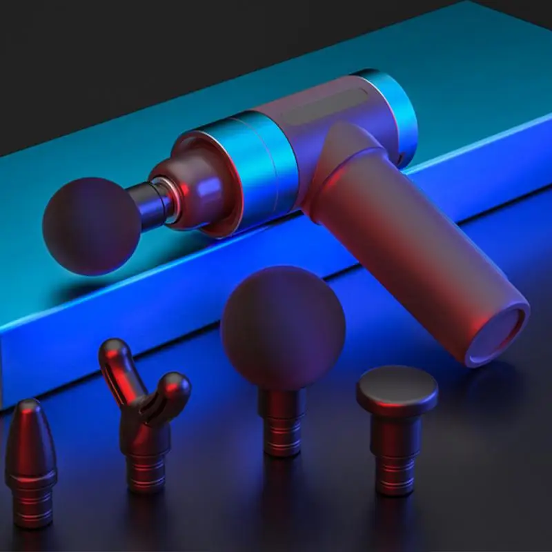 Умный трогательный массажный пистолет 3 цвета перкуссионный массажер мышечная