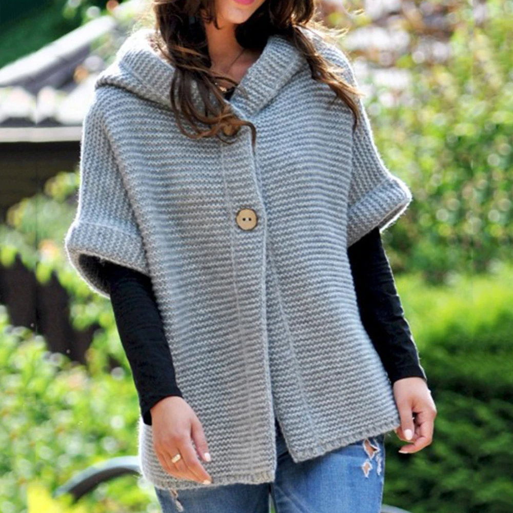 WENYUJH Newly Women Knitted Hooded Cardigan Sweater 2019 Winter Autumn Warm Loose Outwear Tops Fashion Female Sexy Knitwear |