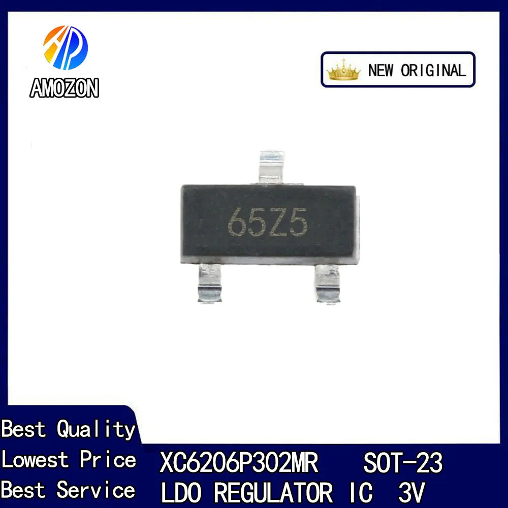 

10PCS/LOT New Original XC6206P302MR SOT23-3 LDO Regulator IC 3V 250mA Free Shipping