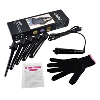 09 32mm pro series 5 in 1 curling wand set hair curling tong 5pcs hair curling iron the wand hair curler roller gift set us plug