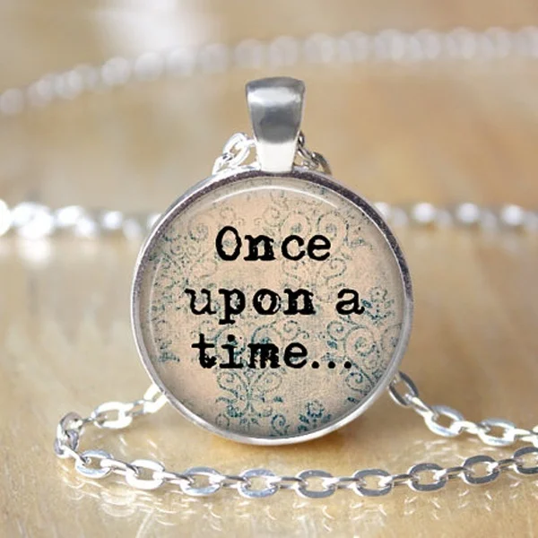 

Ожерелье Once Upon a Time, сказочное ожерелье, книга, украшения для влюбленных