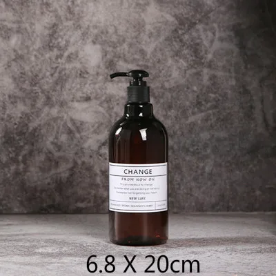 500ml Диспенсеры для мыла в бутылках шампунь гель для душа бутылка лосьона для рук прессованные пластиковые бутылки для ванной Аксессуары mx12131445 - Цвет: 500ml
