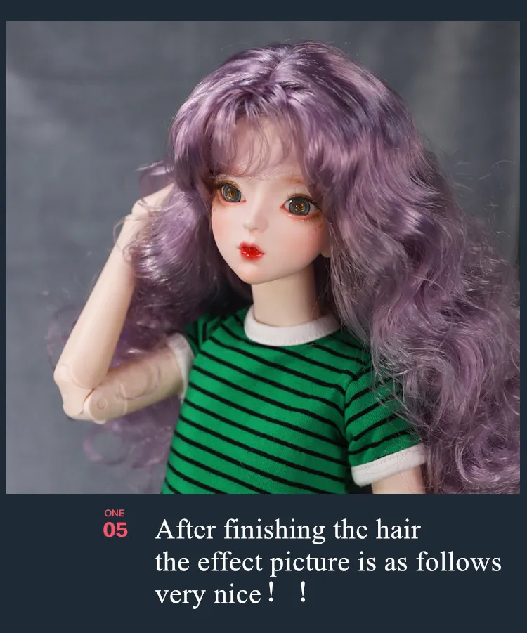 1/3 мечта фея bjd кукла парик волосы для 60 см куклы, только парик, без куклы