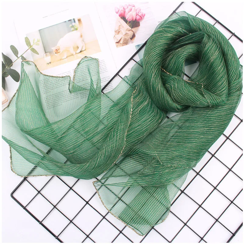 New 2020 Women Luxury Silk Wool Scarf Beads Shawls Lady Pashmina Neck Hijab Foulard Wraps Bufanda Winter Scarves Bandana Poncho