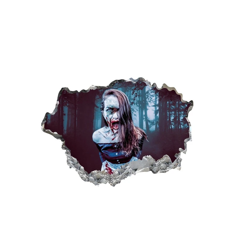 2020 Хэллоуин вечерние 3D призрак страшная настенная наклейки Съемный Искусство
