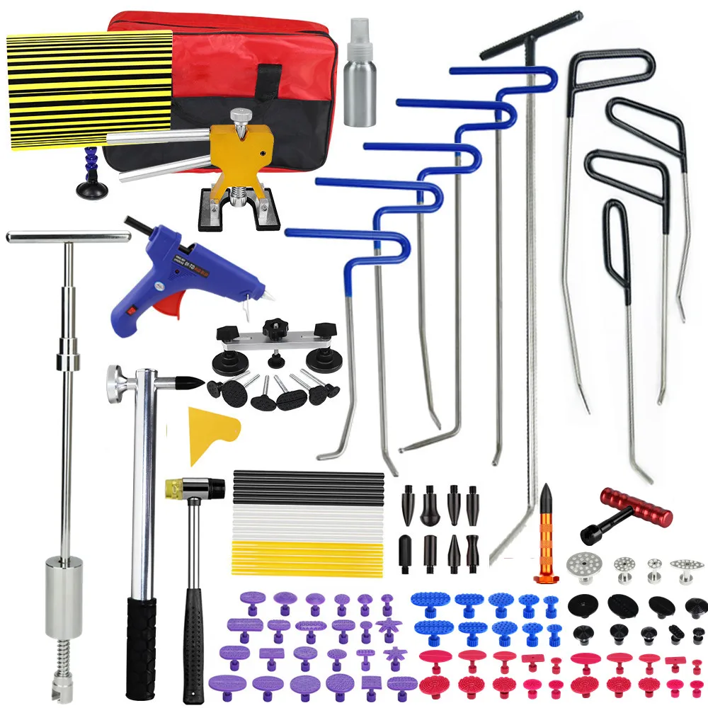 Инструмент Крючки Рессорная сталь пуш ап штанги для удаления вмятин ремонта