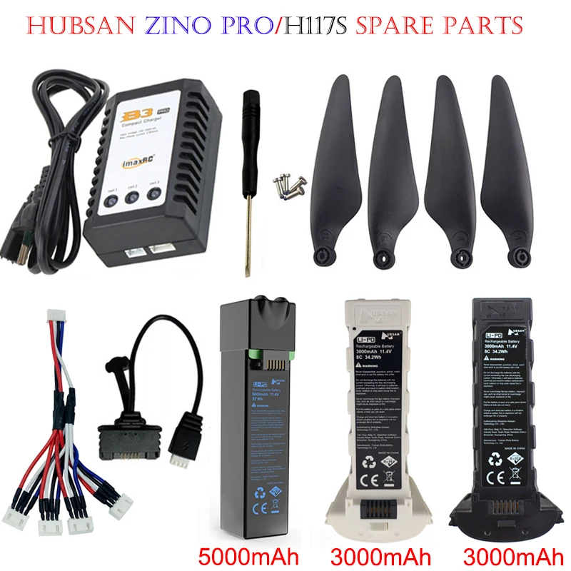 

Hubsan H117S zino/Zino Pro GPS RC Quadcopter Spare Parts 11.4V 3000mAh/11.4V 5000mAh Intelligent Flight Battery For RC FPV Drone
