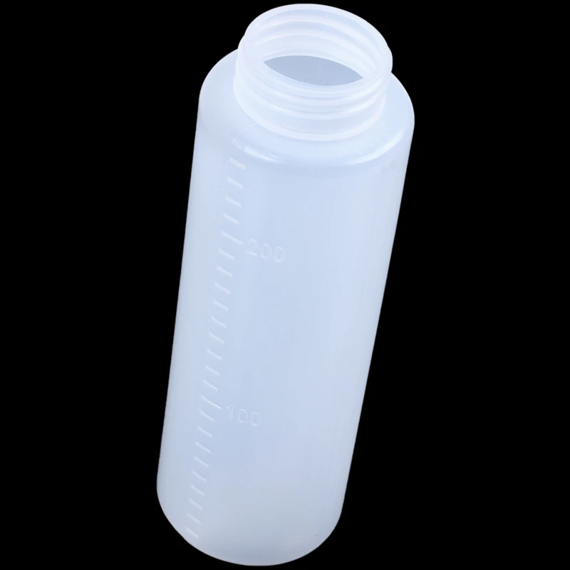 Модный 180cc белый пластиковый бутылочный диспенсер для соусов с насадкой |