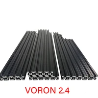 v2 4 misumi extrusion frame kit for v2 4 3d printer black anodized blind joints v2 4 for voron extrusion frame
