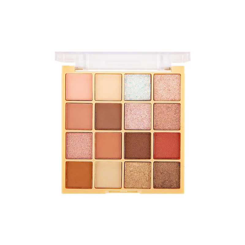 

Палитра матовых теней для век, 16 цветов, блестящие тени для век, водонепроницаемые стойкие тени для век, поддон для макияжа, мерцающие Модные...