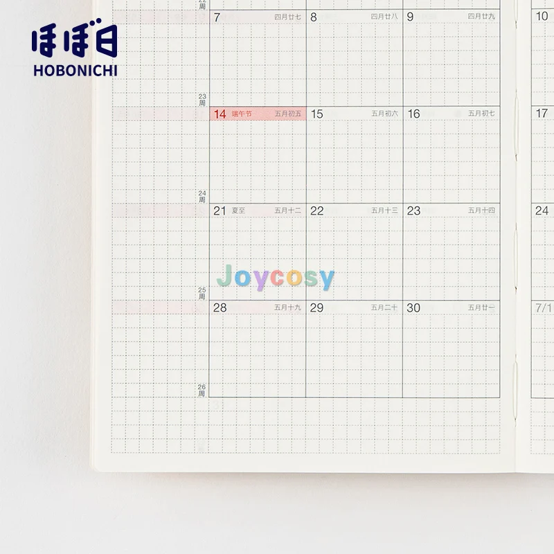 Оригинальный блокнот Hobonichi Techo [размер A6/Понедельник-начальная неделя] речная