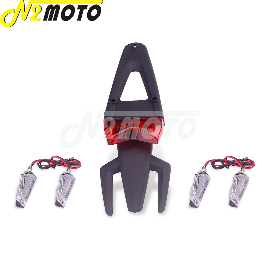 МОТОЦИКЛ ABS Красный Стоп светильник хвост для бездорожья Байк обычай заднее