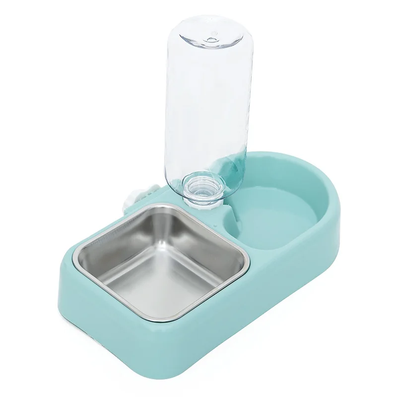 

Antomatic Water Food Bowl Cat Dog Water Dispenser Hanging Dish Bowls Feeder for Cage Pet Supplies Plastic Double Bowl