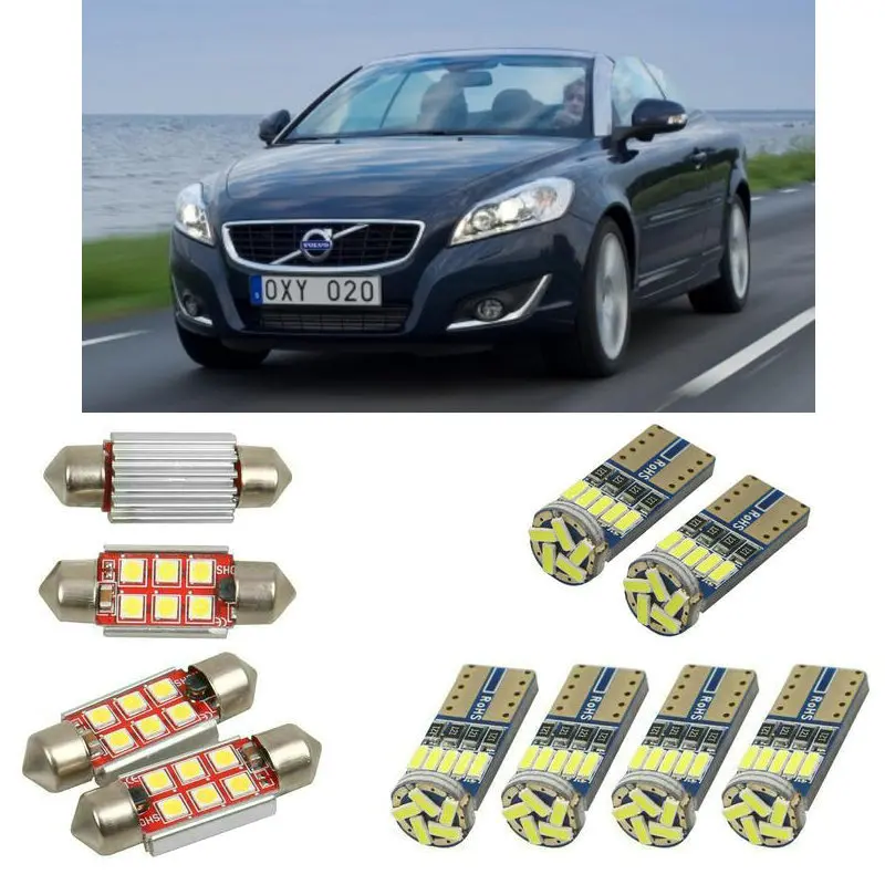 Interior led Car lights For volvo c70 mk2 convertible 542 car accessories boot light License Plate Light 14pc | Автомобили и