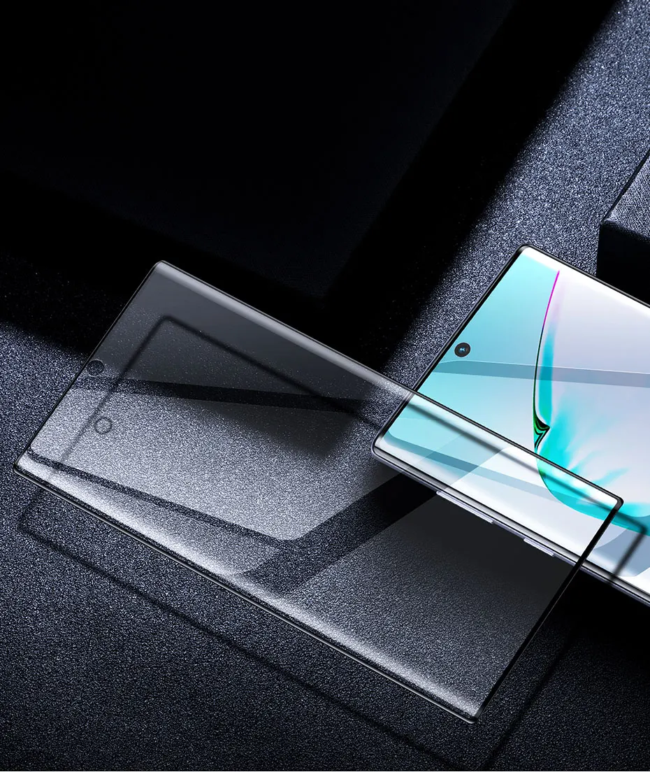 Baseus 2 шт 0,15 мм протектор экрана для samsung Galaxy Note 10 Plus ПЭТ плёнка полностью покрывающая Передняя защитная пленка для Note 10 стекло