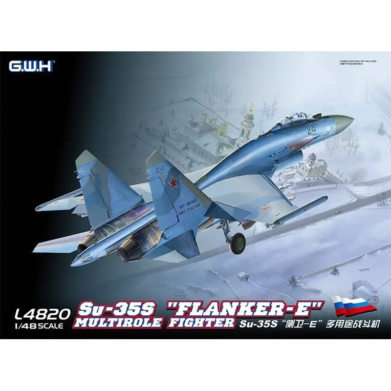 Great Wall Hobby L4820 1/48 Russian Su-35S &quotFlanker-E&quot Multirole Fighter - Scale Model Kit | Игрушки и хобби
