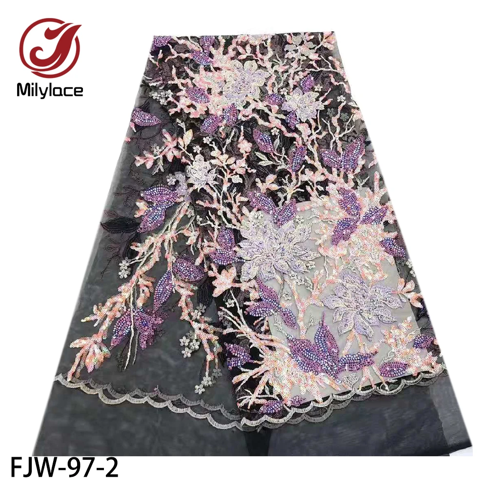 2020 Высокое качество Французский Тюль Блестки африканская кружевная ткань