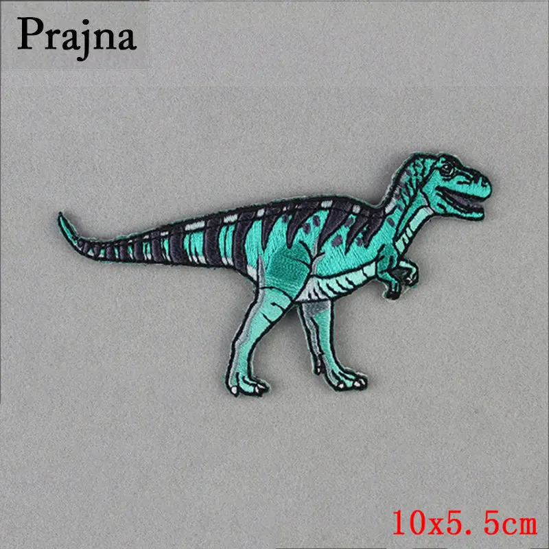 DIY нашивка динозавра Юрского периода нашивки в полоску с вышивкой для одежды