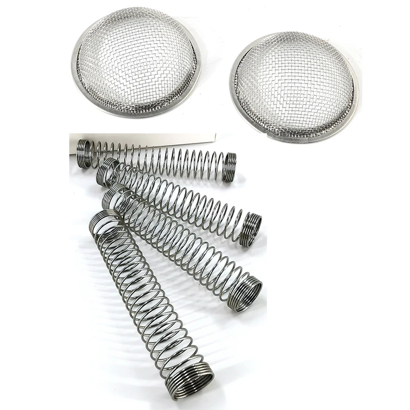 Нержавеющая сталь Материал 110 мм наргиле кальян шланг пружина и серебро из