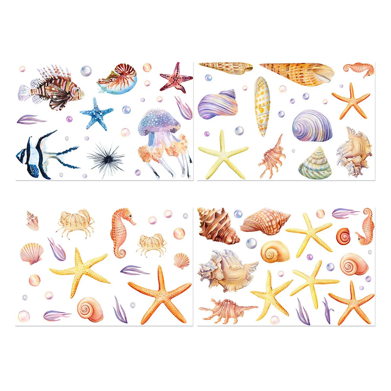 

home decor Conch Luminous Sticker Green Inkjet Removable Wall Sticker Home Decoration decoracion hogar moderno